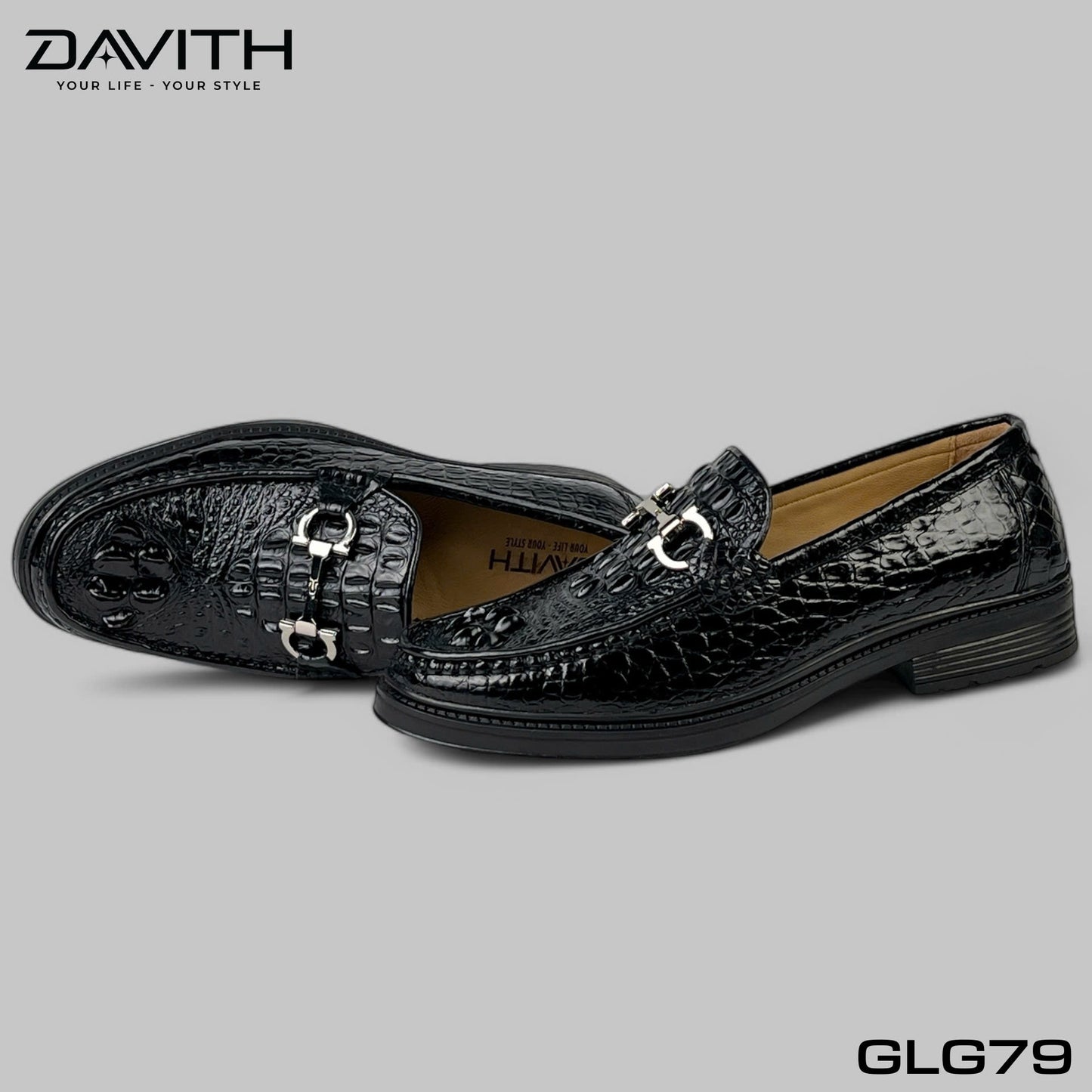 Premium Grade 1 Crocodile Hump Leather High-Sole Loafers - GLG79