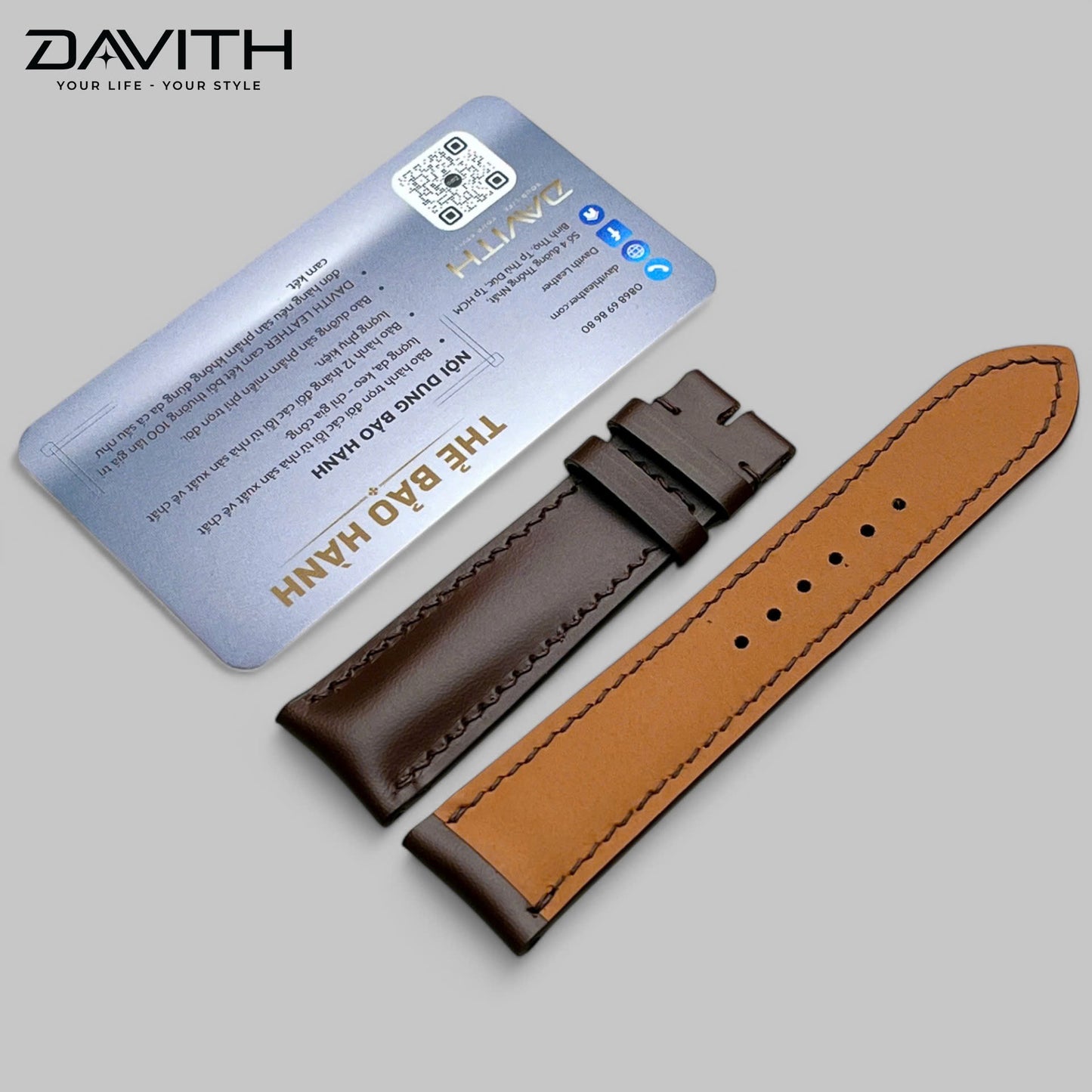 Handmade premium imported Nappa leather watch strap