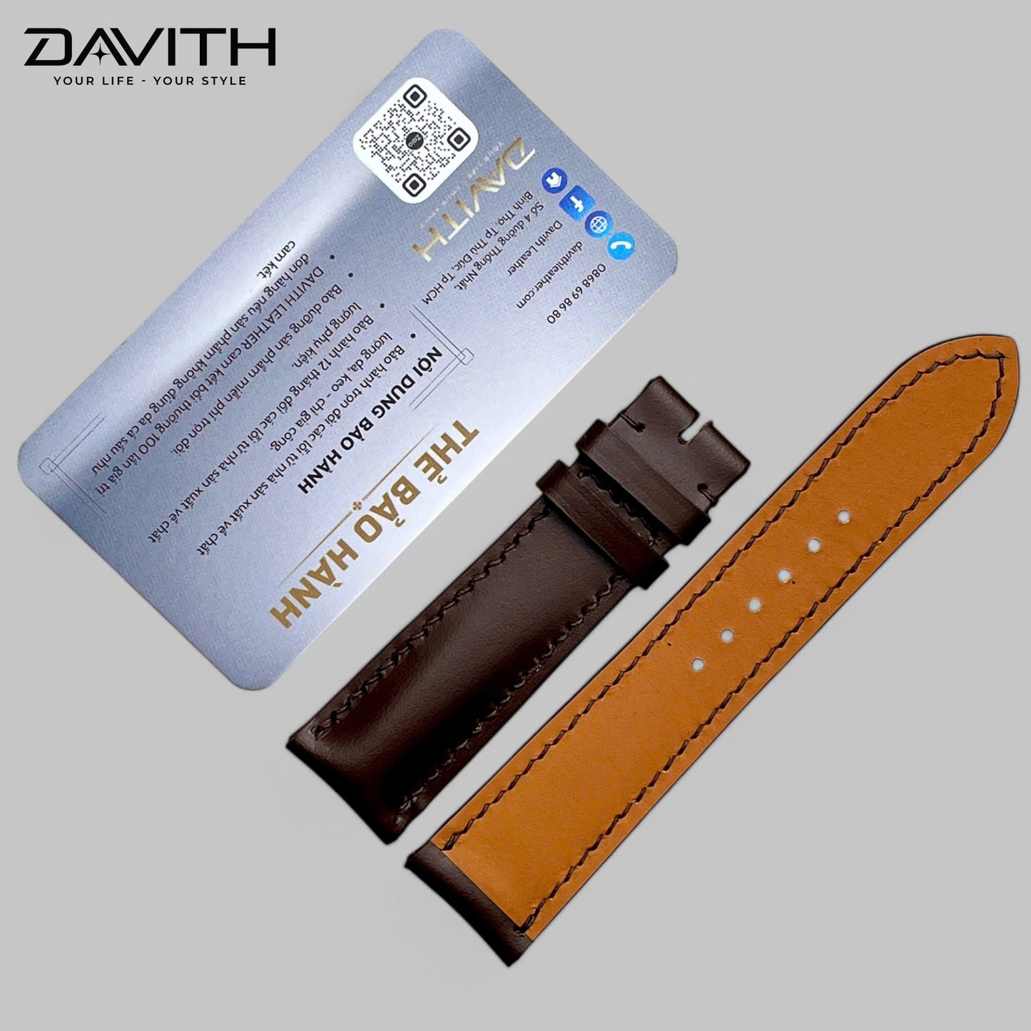 Handmade premium imported Nappa leather watch strap