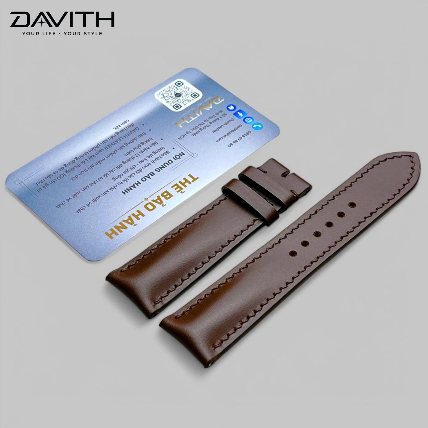 Handmade premium imported Nappa leather watch strap