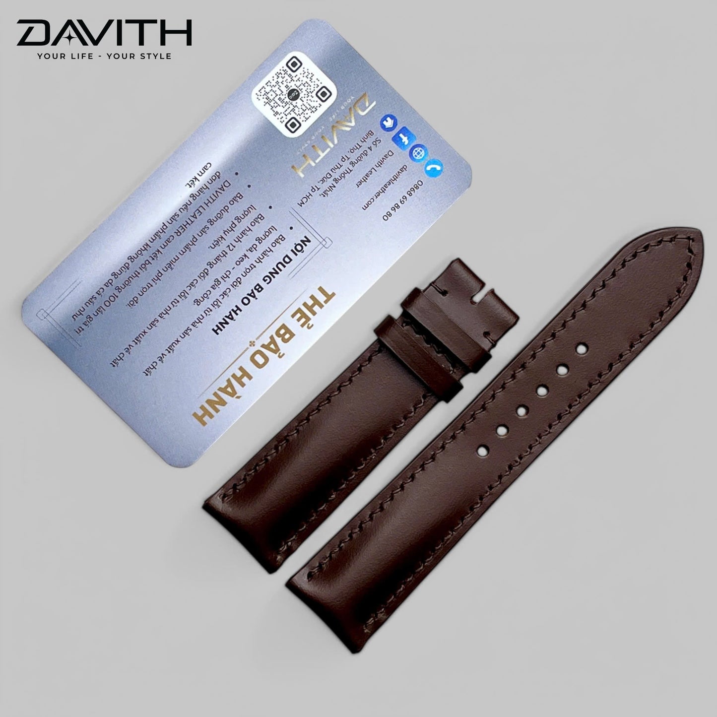 Handmade premium imported Nappa leather watch strap