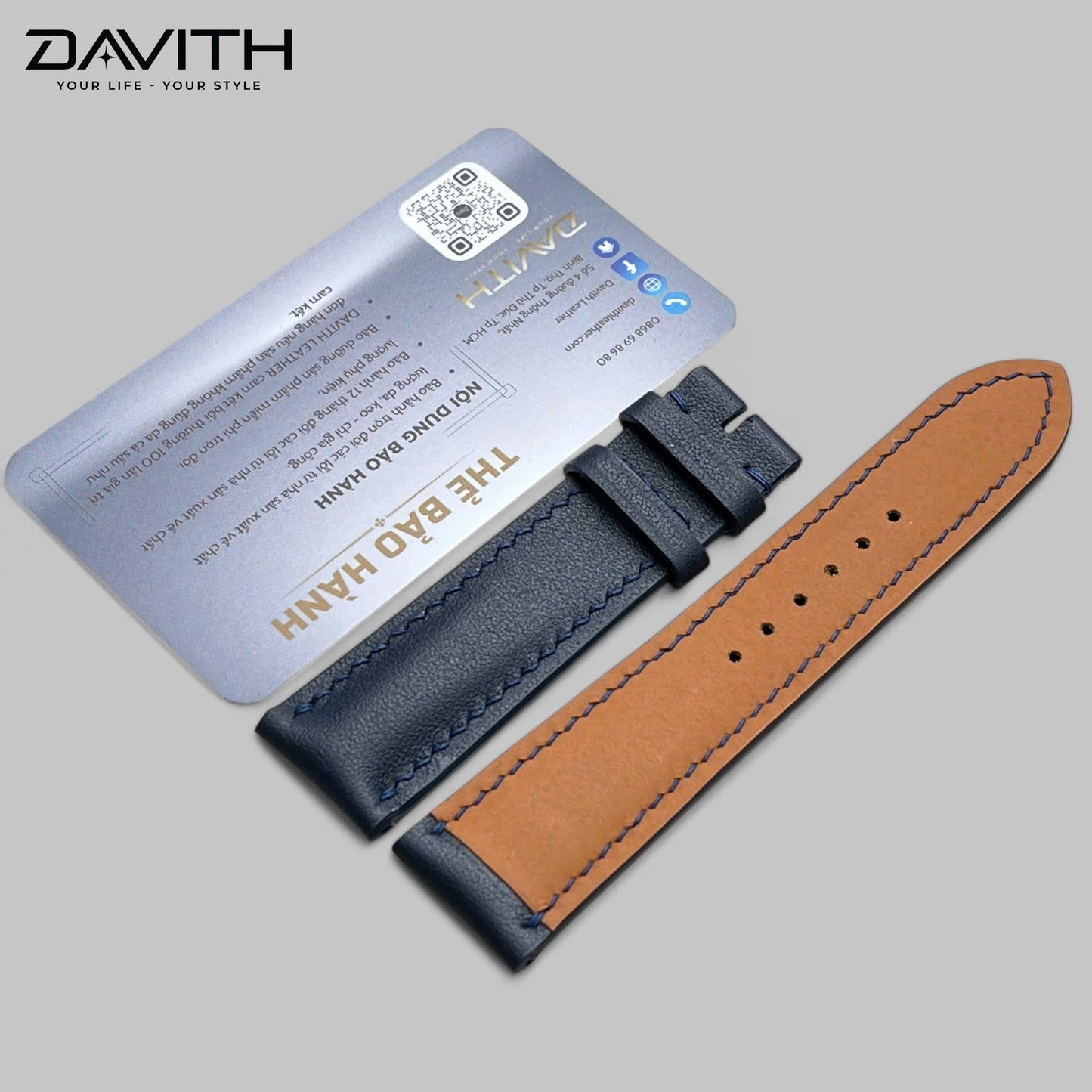 Handmade premium imported Nappa leather watch strap