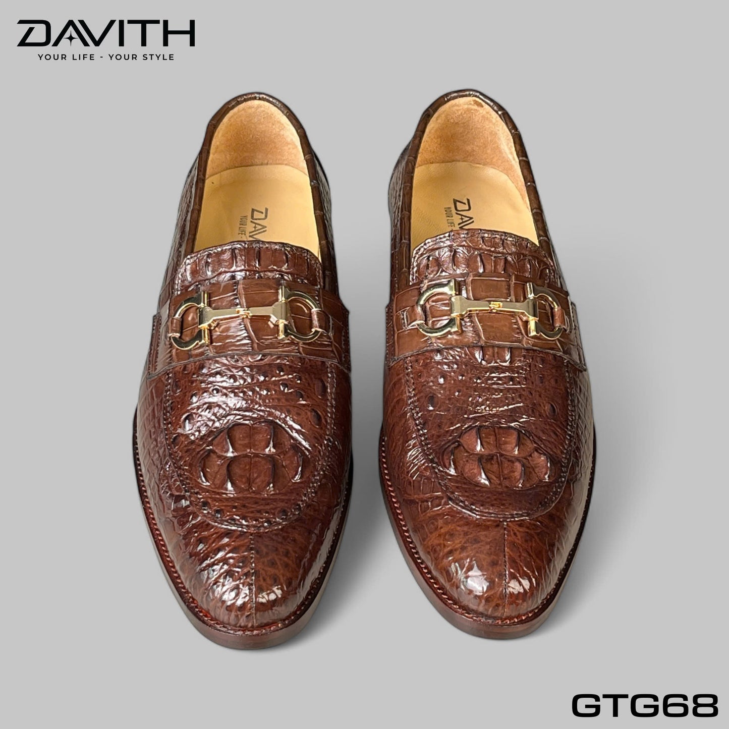 Premium Grade 1 Crocodile Hump Leather Loafer Shoes - GTG68